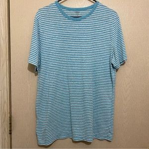 Striped Linen T Shirt - Old Navy Size L